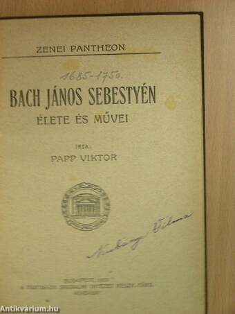 Bach János Sebestyén élete és művei