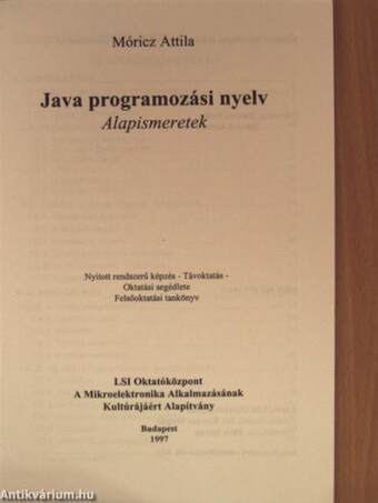 Java programozási nyelv