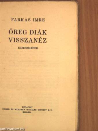 Öreg diák visszanéz