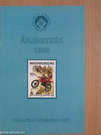 Árjegyzék 1995 - Philatelia Hungarica Kft.
