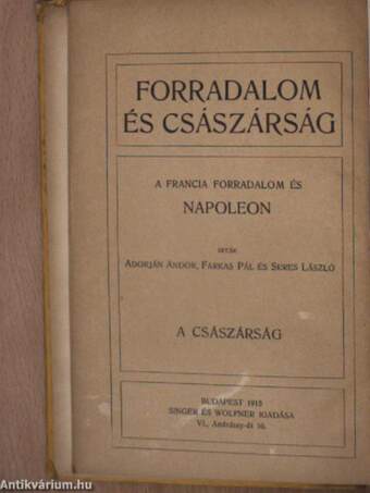 Forradalom és császárság - A Francia Forradalom és Napoleon 6.