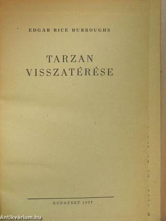 Tarzan visszatérése