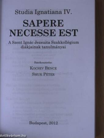 Sapere necesse est