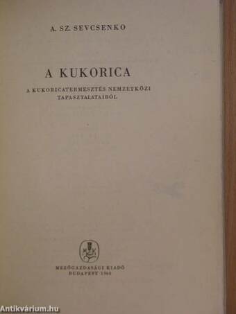 A kukorica