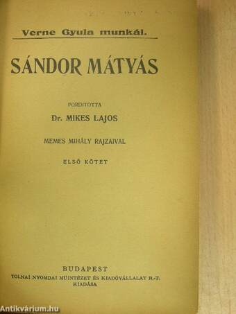 Sándor Mátyás I-II.