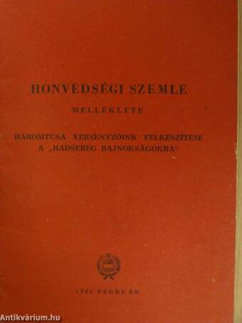 Háromtusa versenyzőink felkészítése a "Hadsereg bajnokságokra"