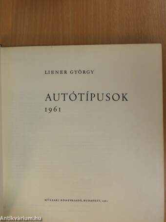 Autótípusok - 1961