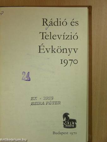 Rádió és Televízió évkönyv 1970