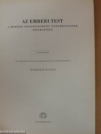 Az emberi test 1-2.