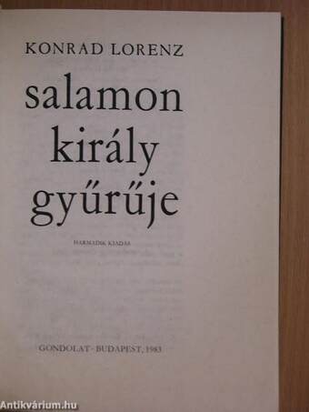 Salamon király gyűrűje