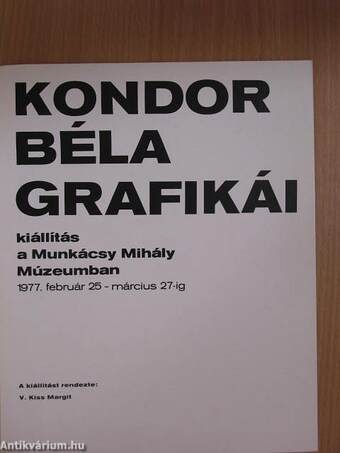 Kondor Béla grafikái