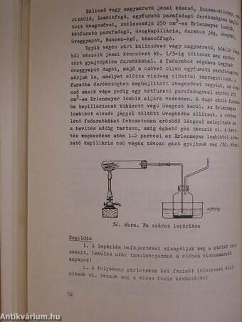 Kémiai laboratóriumi gyakorlatok