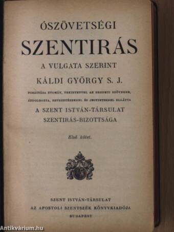 Ószövetségi Szentírás I-III.