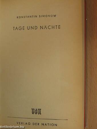 Tage und Nächte