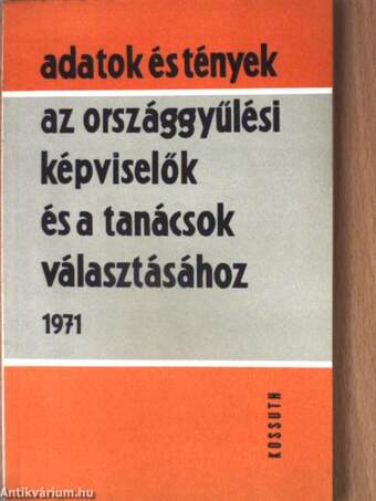 Adatok és tények az országgyűlési képviselők és a tanácsok választásához