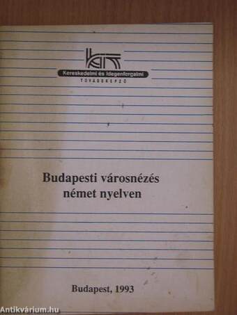 Budapesti városnézés német nyelven