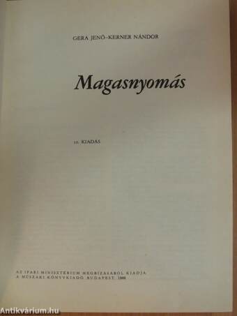 Magasnyomás