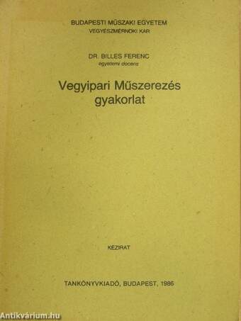 Vegyipari Műszerezés gyakorlat