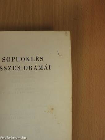 Sophoklés összes drámái