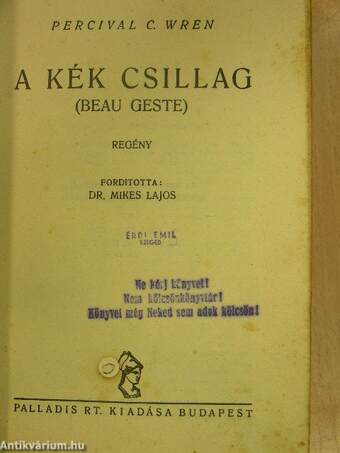 A kék csillag