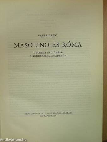 Masolino és Róma