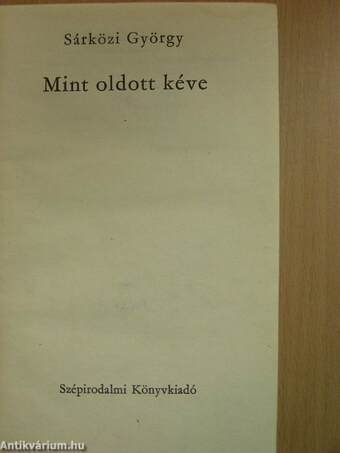 Mint oldott kéve