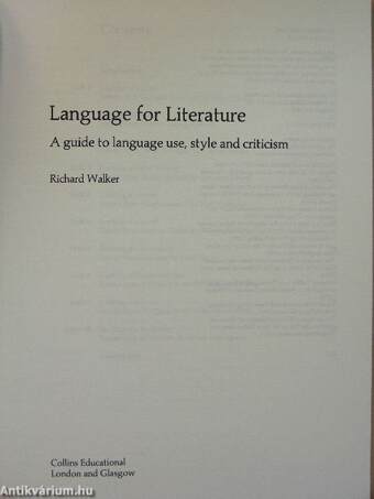 Language for literature