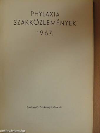 Phylaxia szakközlemények 1967.