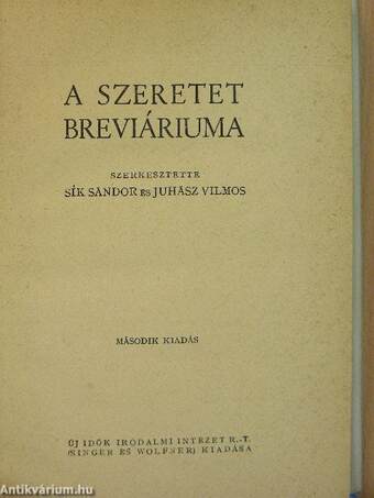 A szeretet breviáriuma