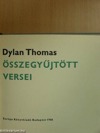 Dylan Thomas összegyűjtött versei