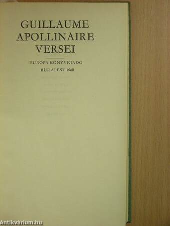 Guillaume Apollinaire versei