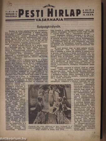 Képes Pesti Hirlap 1930./A Pesti Hirlap Vasárnapja 1930. (nem teljes évfolyamok)