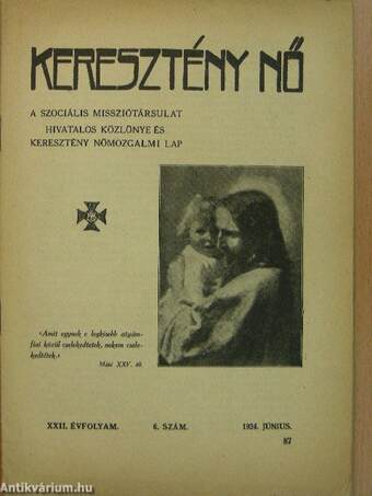 Keresztény Nő 1934. június