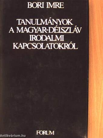 Tanulmányok a magyar-délszláv irodalmi kapcsolatokról