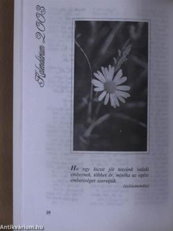 Görög Katolikus Szemle Kalendáriuma 2003