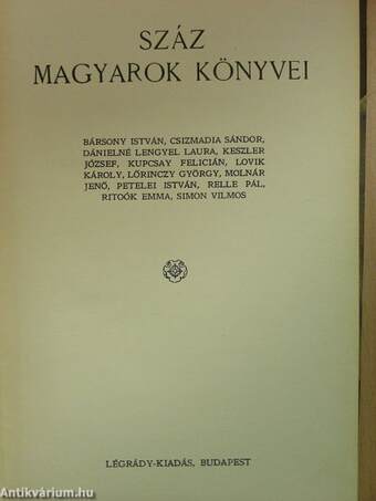 Száz magyarok könyvei VII.