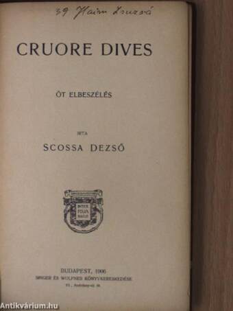 Cruore dives