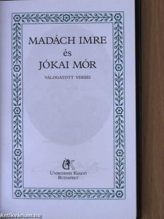 Madách Imre és Jókai Mór válogatott versei