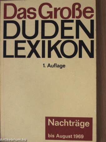 Das Große Duden-Lexikon 11. (töredék)