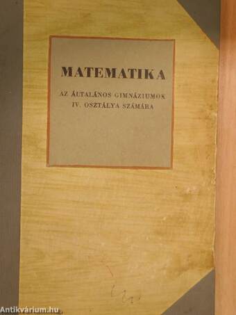 Matematika IV.