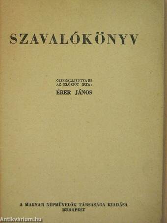 Szavalókönyv