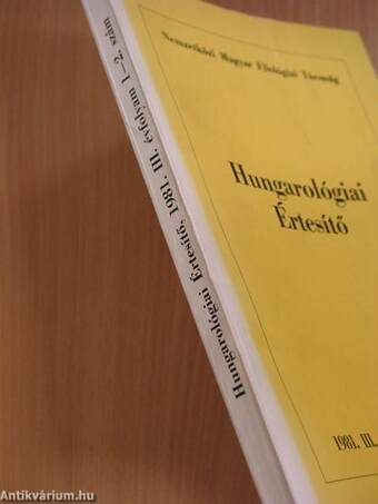 Hungarológiai Értesítő 1981/1-4.