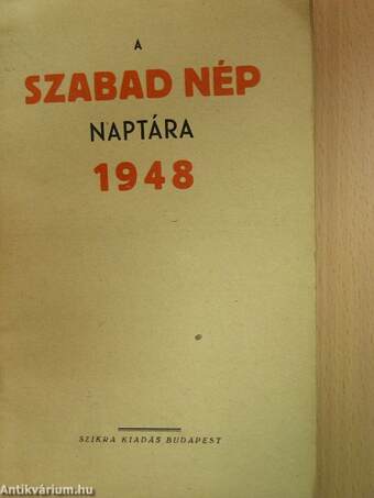 A Szabad Nép naptára 1948