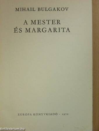 A Mester és Margarita