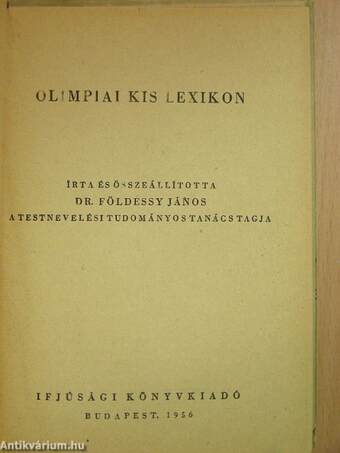 Olimpiai kis lexikon