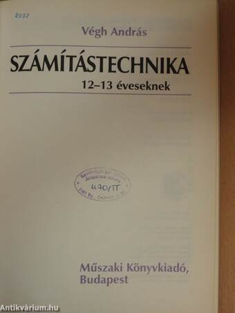 Számítástechnika 12-13 éveseknek