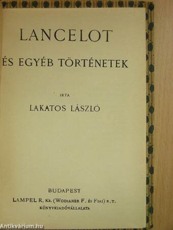 Lancelot és egyéb történetek