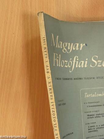 Magyar Filozófiai Szemle 1961/1.