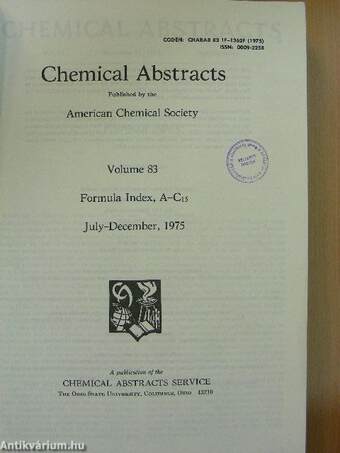 Chemical Abstracts July-December, 1975.