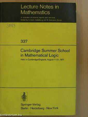 Cambridge Summer School in Mathematical Logic